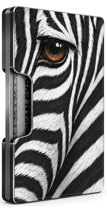 Bestiaire — Zèbre Smart Wallet, three-quarter view